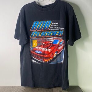 Vintage 90s Delta Black Racing Graphic Tee Men’s Size XL